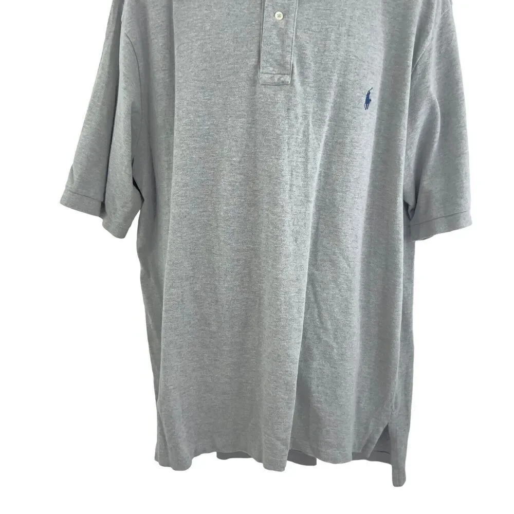 Polo Ralph Lauren Polo T Shirt Short Sleeve Small Pony Gray Super Soft 2XLT Tall